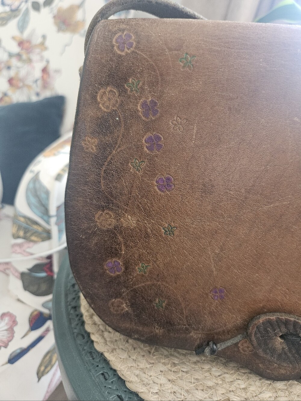 Vintage Boho Bucket Leather Bag